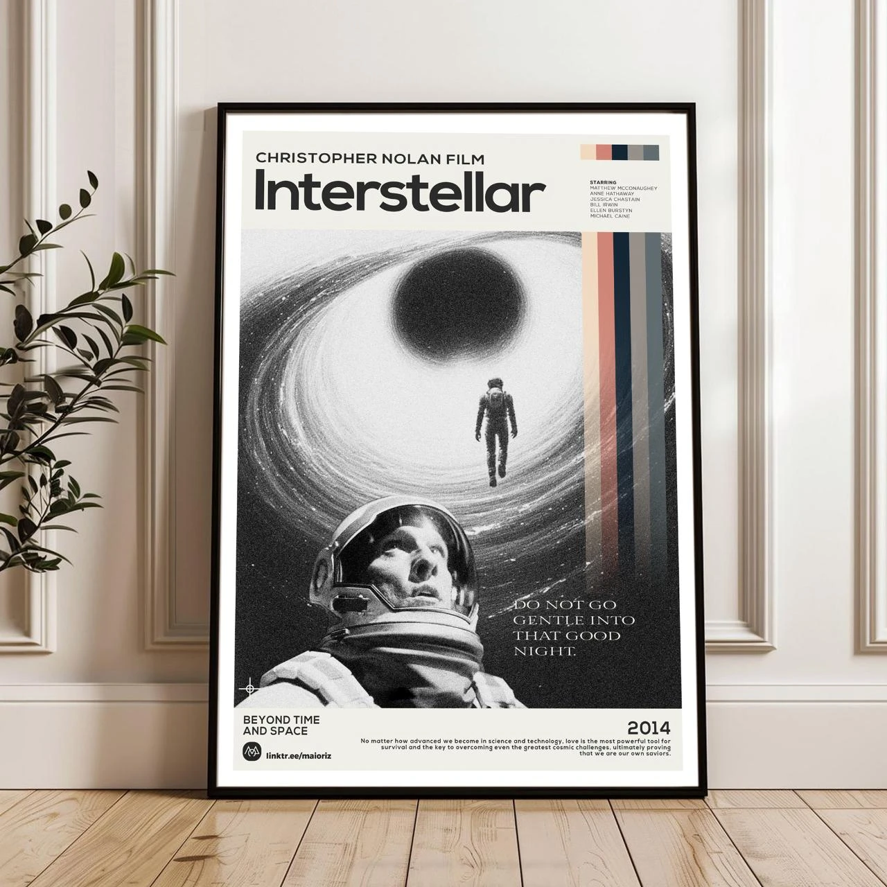 Póster de fan art de película Interstellar